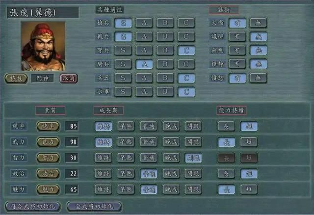 三国志11：五虎上将的数据逆天，结局却让人破防