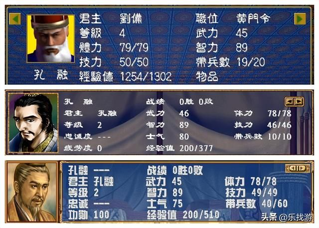 三国群英传：最悲惨君主孔融，唯一能打的武将后期还被划给了张角