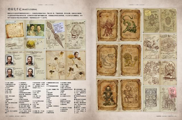 两本中文版《秘境探险》艺术设定集