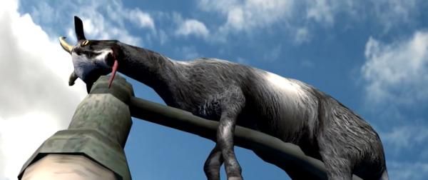 劫匪拿山羊一点招都没有