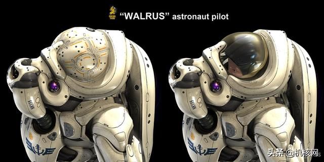原创3D科幻角色设计:“海象”舱外宇航服