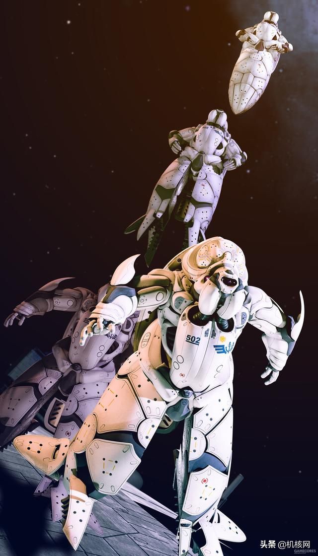 原创3D科幻角色设计:“海象”舱外宇航服