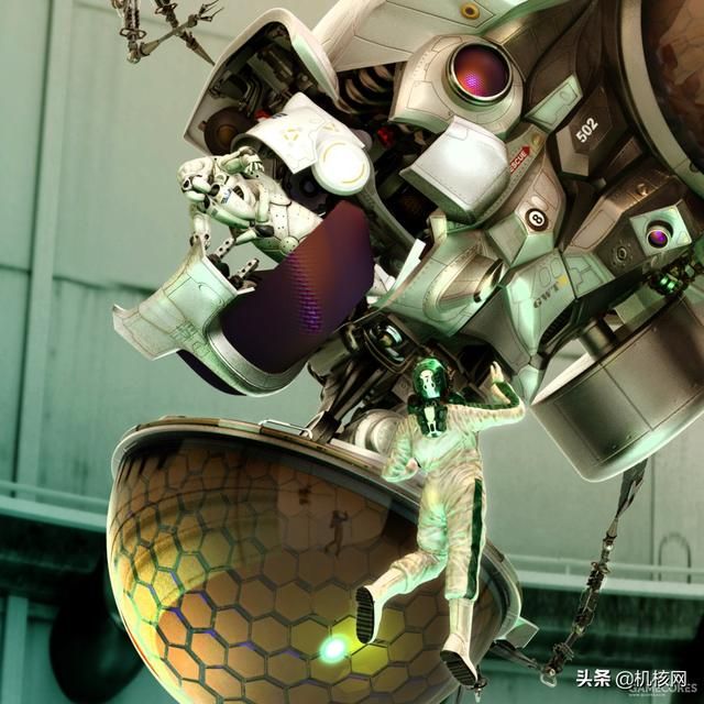 原创3D科幻角色设计:“海象”舱外宇航服