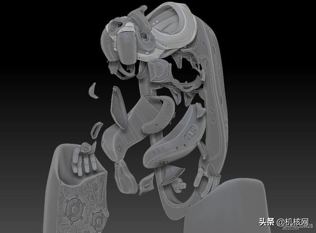 原创3D科幻角色设计:“海象”舱外宇航服