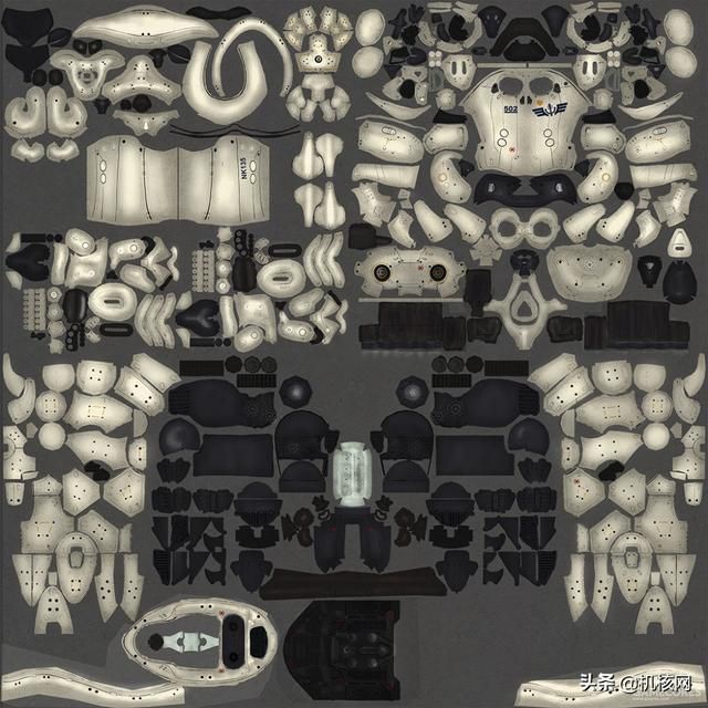 原创3D科幻角色设计:“海象”舱外宇航服