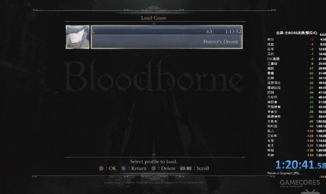 国内大触Lost Feather创《血源诅咒》速通纪录