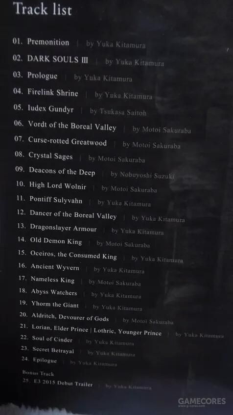 我们能从黑魂3 OST与奖杯得到的信息