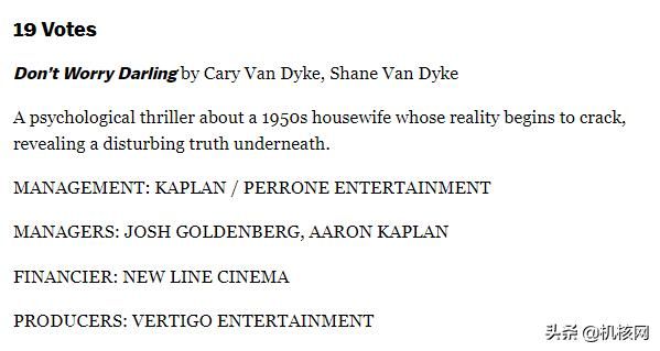 或许我们未来能看到这些电影？2019年度“黑名单”电影剧本公布