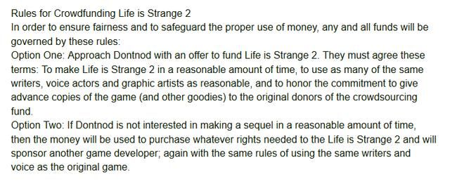 有人在为了《Life Is Strange》续作搞众筹