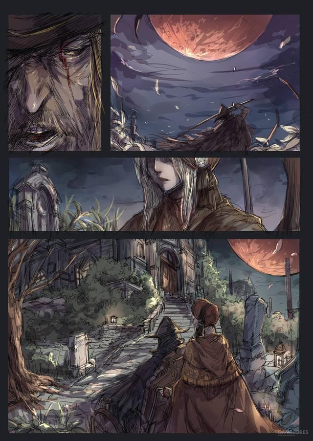 玩了这么久黑魂血源，把画的一些图也发在这吧