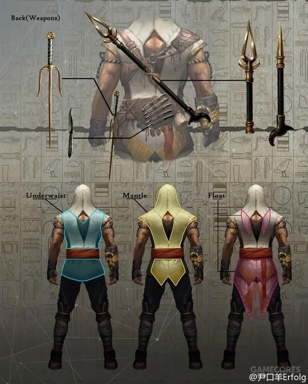 疑似刺客信条埃及篇的设定图