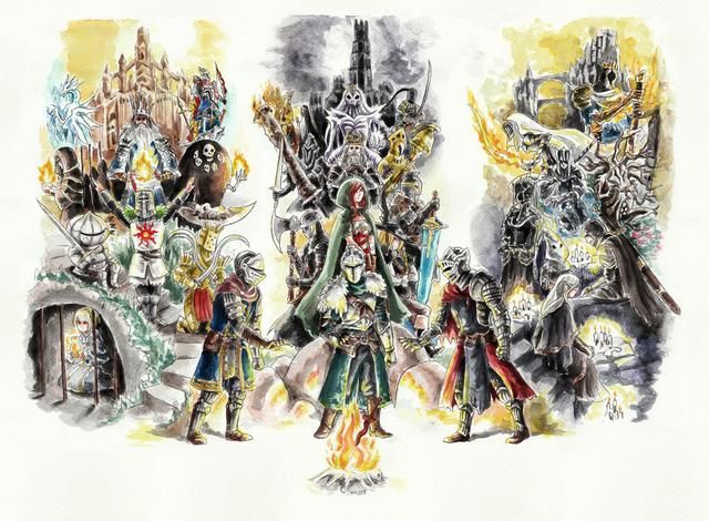 超赞的一组《黑暗之魂3》同人图