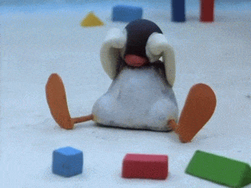 黏土小企鹅的顽皮鹅生