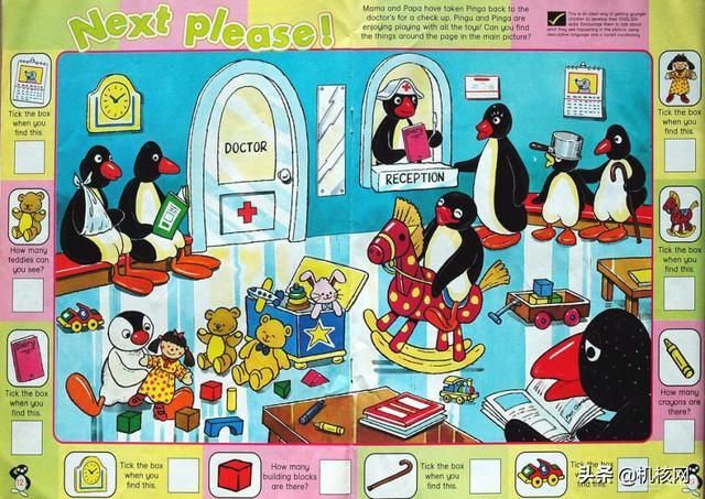 黏土小企鹅的顽皮鹅生